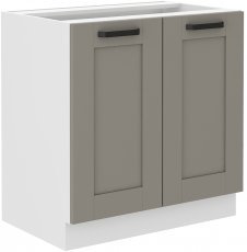 Unteres Element Luna - claygrey/weiß - 80 cm D 2F BB