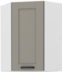 Oberes Eckelement Luna - claygrey/weiß - 60x60 cm GN-90 (45°) 1F