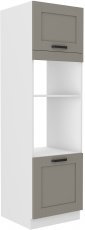 Hochschrank Luna - claygrey/weiß - 60 cm DPM-210 2F