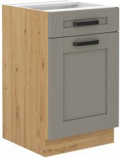Unteres Element Luna - claygrey/artisan Eiche - 50 cm D 1F 1S