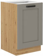 Unteres Element Luna - claygrey/artisan Eiche - 50 cm ZL 1F BB