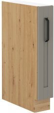 Unteres Element mit Regalen Luna - claygrey/artisan Eiche - 15 cm D CARGO BB