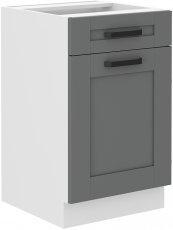 Unteres Element Luna - dustgrey/weiß - 50 cm D 1F 1S