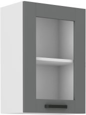 Obere Vitrine Luna - dustgrey/weiß - 40 cm GS-72 1F