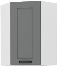 Oberes Eckelement Luna - dustgrey/weiß - 58x58 cm GN-90 1F