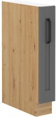 Unteres Element Luna - dustgrey/artisan Eiche - 15 cm D CARGO BB
