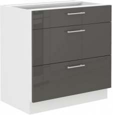 Unteres Element Lara - grau - 80 cm D 3S BB