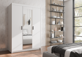 Kleiderschrank mit Spiegel Elena WH03 - weiß