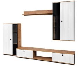 TV-Regal Salsa - Eiche Artisan/Weiß