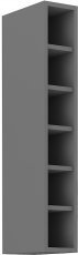 Oberelement mit offenen Regalen Stolarz - Anthrazit - 15 cm G-90 OTW