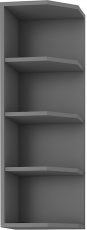 Unteres Eckelement Stolarz - anthrazit - 30 cm G-90 ZAK