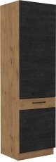 Hoher Schrank Vigo - dunkles Holz - 60 cm LO-210 2F