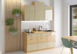 Küche Artisan 150 cm - Cappuccino - Set 1