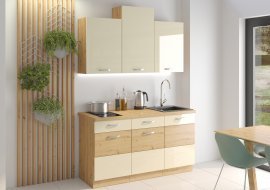 Küche Artisan 150 cm - Creme - Set 1