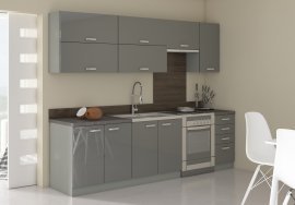Küche Grey 260 cm - 3 Set