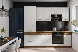 Küche Vigo 240 cm - weiß - 1 Set