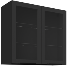 Oberschrank mit Glastüren Arona - 80 cm GS-72 2F