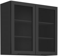 Oberelement mit Glastüren Monza - 80 cm GS-72 2F