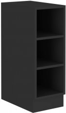 Unteres Element mit Regalen Stolarz - schwarz - 30 cm D OTW BB