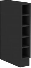Unteres Element mit Regalen Stolarz - schwarz - 15 cm D OTW BB