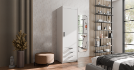 Schrank Elena 1D3S - weiß