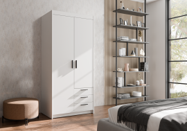 Schrank Elena 2D3S - weiß