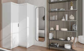 Eckschrank Elena 2D - weiß