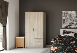 Schrank Elena 2D3S - Eiche Sonoma