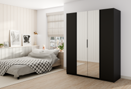 Schrank Kaja 2F 2 3S - schwarz