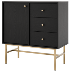 Kommode Tokyo 3 - 814 - schwarz