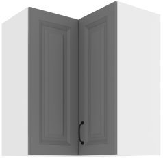 Oberes Eckelement Stilo - dustgrey/weiß - 60x60 GN-72 2F (90°)