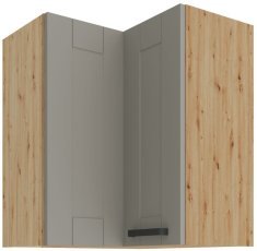 Oberes Eckelement Luna - claygrey/Artisan Eiche - 60x60 GN-72 2F (90°)