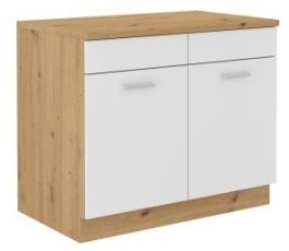 Unteres Element Maria New - weiß/Eiche Artisan - SPUB 100 ZAP