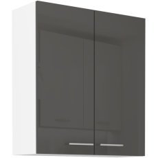 Oberschrank Lara - grau - 80 cm G-90 2F