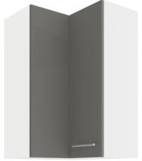 Oberes Eckelement Lara - grau - 60x60 cm GN-90 (90°) 2F