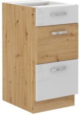 Unteres Element Artisan - weiß - 40 cm D 3S BB