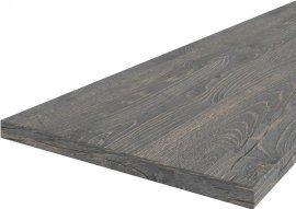 Küchenarbeitsplatte 38x600 mm - 2600 mm - geflammtes Holz
