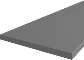 Küchenarbeitsplatte 38x1200 mm - 1000 mm - anthrazit
