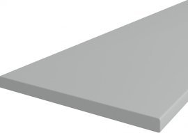 Küchenarbeitsplatte 38x1200 mm - 1000 mm - Platin