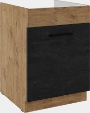 Unterschrank Vigo - dunkles Holz - 60 cm ZL 1S BB