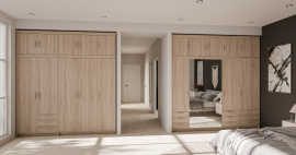 Modularer Kleiderschrank Elena - Eiche Sonoma - 3 Elemente