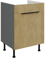 Unterschrank Cremona - Eiche/Anthrazit - 60 ZL 1S BB