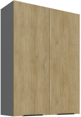 Oberschrank Cremona - Eiche/Anthrazit - 80 G-108 2F