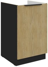 Unterschrank Cremona - Eiche/Schwarz - 50 ZL 1F BB