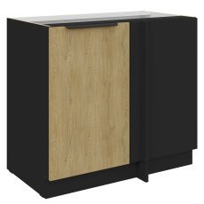 Unterschrank Cremona - Eiche/Schwarz - 105 ND 1F BB