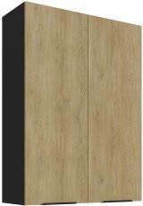 Oberschrank Cremona - Eiche/Schwarz - 80 G-108 2F