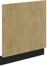 Tür für Einbaugeschirrspüler Cremona - Eiche/Schwarz - ZM 570x596