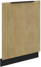 Tür für Einbaugeschirrspüler Cremona - Eiche/Schwarz - ZM 713x596