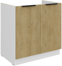 Unterschrank Cremona - Eiche/Weiß - 80 ZL 2F BB