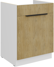 Unterschrank Cremona - Eiche/Weiß - 60 ZL 1S BB